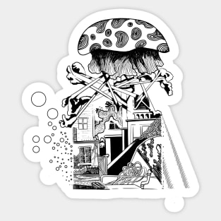Mushroom Invasion Sticker